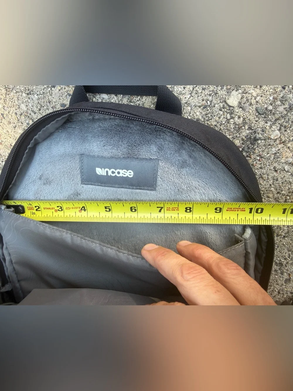 Incase Black Two-Tone Urban Backpack - plush lined, laptop sleeve